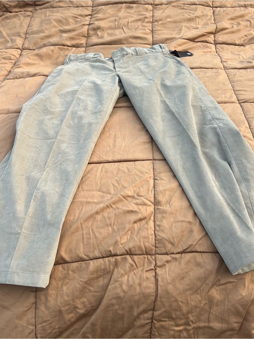 NWT Dickies Men's Khaki Corduroy Trousers Work Wear Streetwear